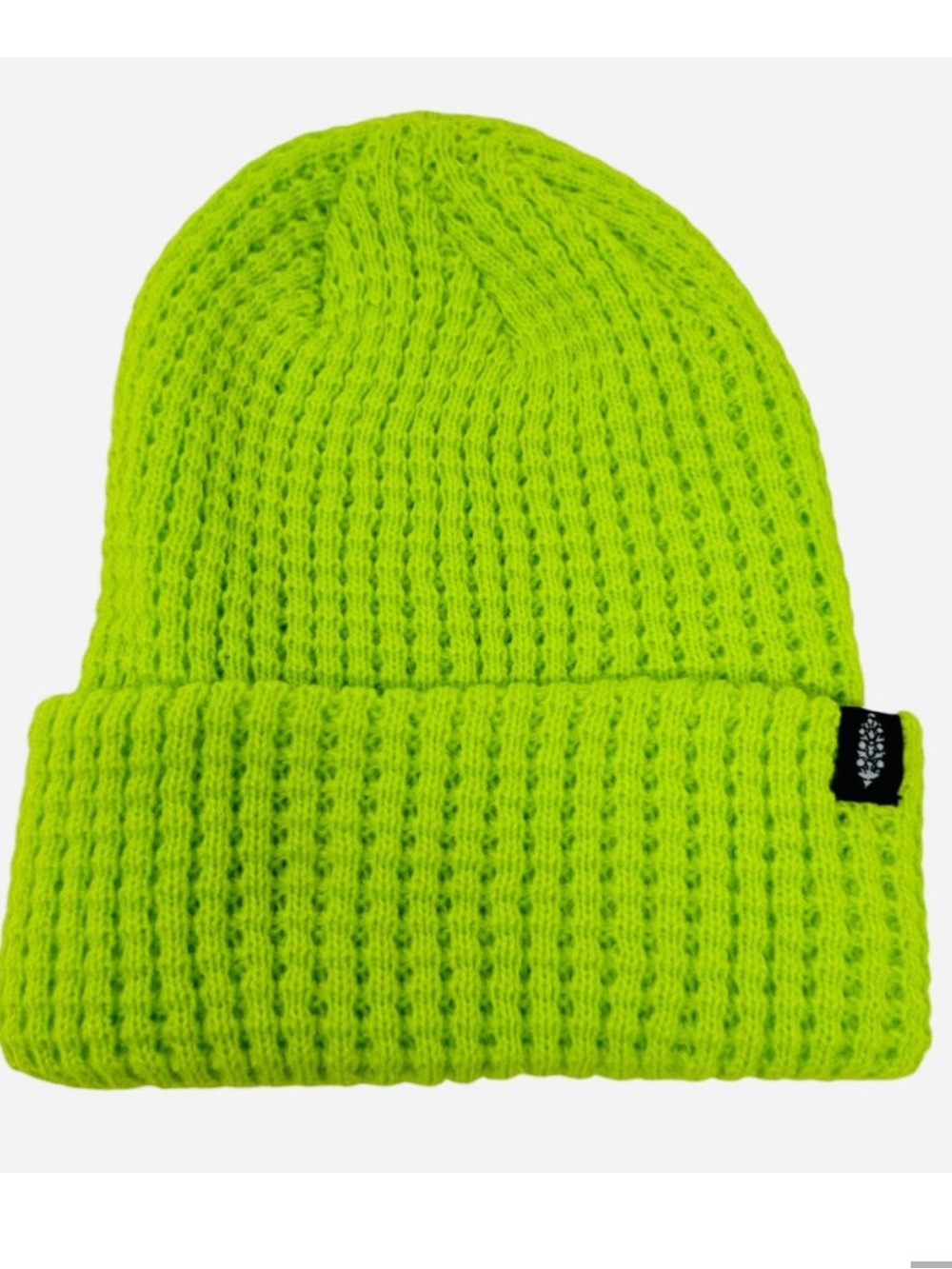 Free People Neon Lime Knit Beanie NWOT